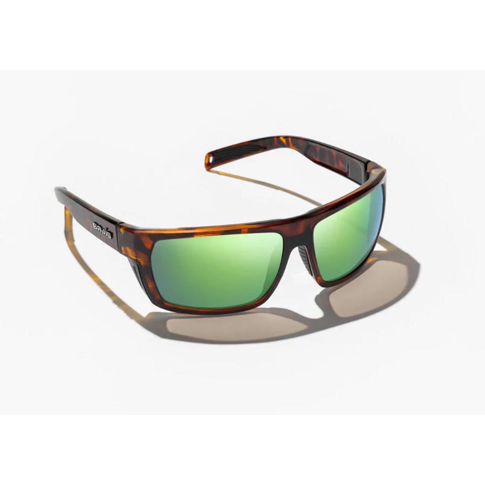 Bajio Palometa Sunglasses Polarized in Tort Matte with Green Mirror Glass